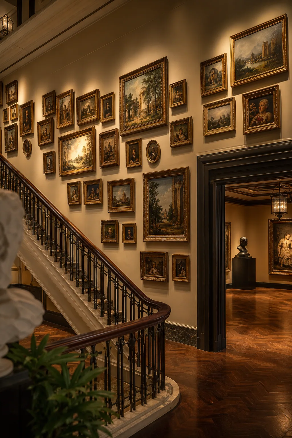 An intimate gallery corner